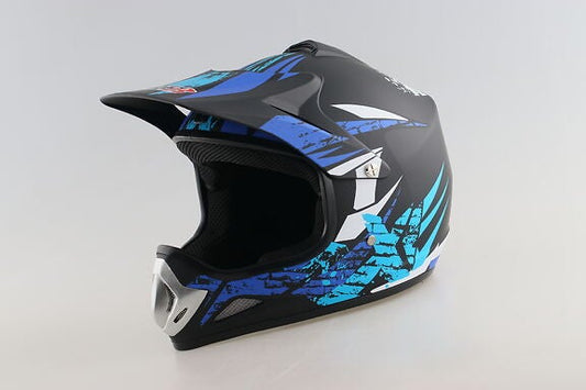 RACER Junior Helmet-Blue & Black